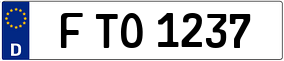 Truck License Plate